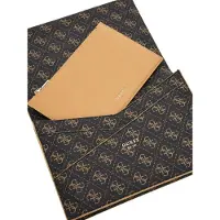 GUESS Koppeling Noreen Clutch Brown Multi Donkerbruin