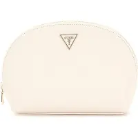 GUESS Utensil zak Dome Cosmetic Pouch Cream Crème
