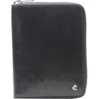 Esquire Portemonnee Toscana Zip Wallet Black Zwart