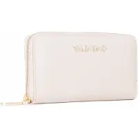 Valentino Portemonnee Stereo Re Zip Around Wallet Ecru Beige