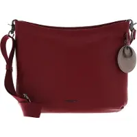 Mandarina Duck Leren Schoudertas Mellow Leather Crossover Rumba Red Rood