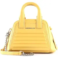 Mandarina Duck Leren Handtas Schoudertas I-Con Crossover Ochre Lichtgeel