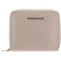 Mandarina Duck Leren Portemonnee Luna Zip Wallet Whitecap Gray Beige