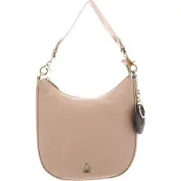 Mandarina Duck Leren Schoudertas Mellow Leather Hobo Lamb's Wool Zalmroze