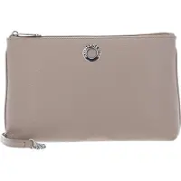 Mandarina Duck Leren Schoudertas Mellow Leather Crossover Bag Warm Taupe