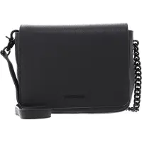 Mandarina Duck Leren Schoudertas Mellow Leather Hunting Bag Stormy Weather Donkergrijs