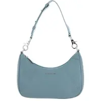 Mandarina Duck Leren Schoudertas Mellow Leather Shoulderbag Mistral Blauwgrijs