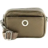 Mandarina Duck Leren Schoudertas Gordeltas Mellow Lux Camera Bag Bronzo Brons
