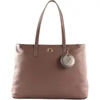 Mandarina Duck Leren Schoudertas Mellow Leather Shopper Balsamic Bruine