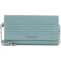 Mandarina Duck Leren Schoudertas Avondtas I-Con Wallet Bag Mistral Blauwgrijs