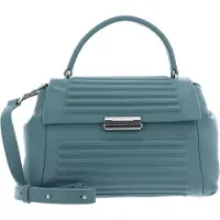 Mandarina Duck Leren Handtas Schoudertas I-Con Handbag Mistral Blauwgrijs