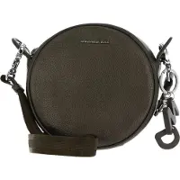 Mandarina Duck Leren Schoudertas Mellow Lux Crossover Bag Metal Green Groene