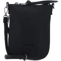 Fredsbruder Leren schoudertas Bestie Essential Bag Black zwart