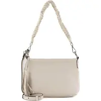 Gianni chiarini Leren Schoudertas Africa Crossbody Bag Marble Beige