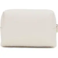 GUESS Toilettas Television Large Top Zip Cosmetic Bag Stone Beige