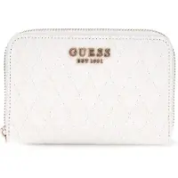 GUESS Portemonnee Betula SLG Medium Zip Around Wallet White Wit