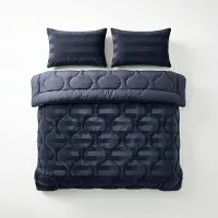 Sleeptime Lazy dekbed zonder overtrek Hotel Velvet excl. kussensloop - Navy - 240x200
