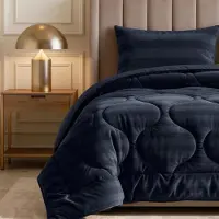 Sleeptime Lazy dekbed zonder overtrek Hotel Velvet excl. kussensloop - Navy - 140x200