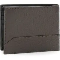 GUESS Leren Portemonnee Torino Bifold Double Wallet Dark Brown Donkerbruin