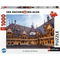 Ravensburger Puzzle 1000 pièces - Les hospices de Beaune / Des racines et des ailes, 1000 stuk(s), Gebouwen, 14 jaar