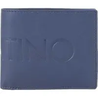Valentino Leren portemonnee Mason Wallet Blu donkerblauw