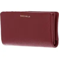 Coccinelle Leren portemonnee C-Me Softy Wallet Ribes (rood)paars