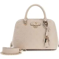 GUESS Handtas 'Sac Bandoulière Dita Dome Satchel Light Taupe Logo' lichtbruin