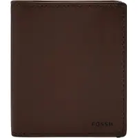 Fossil Portemonnee Joshua Vegan Cactus Bifold Espresso Donkerbruin