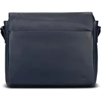Jost business tas schoudertas met laptopvak Tromsoe Business Bag Blue donkerblauw