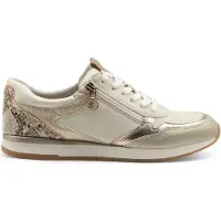 Tamaris Sneakers laag crème / goud / antraciet