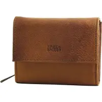 Fredsbruder Leren Portemonnee My Old Friend Flap Wallet Dark Caramel Lichtbruin