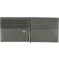 Mandarina Duck Leren Dollarclip Downtown Money Clip Wallet Iron Gate Donkergrijs
