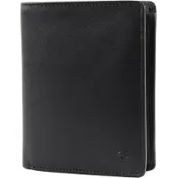 Esquire Leren Portemonnee Logo Card Wallet Black Zwart