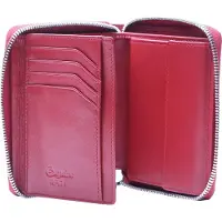 Esquire Portemonnee Silk 02 Zip Around Wallet Red Donkerrood