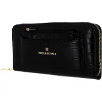 Bodenschatz Portemonnee Zip Around Wallet Black Zwart