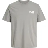 Jack & Jones Shirt 'Corp' grijs / wit