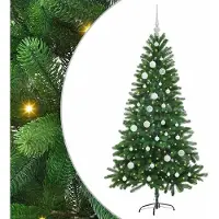 vidaXL Kerstboom met 150 LED met standaard Groen 150 cm PE