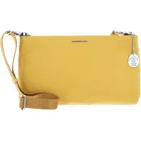 Mandarina Duck Leren Schoudertas Mellow Leather Shoulder Ochre Geel