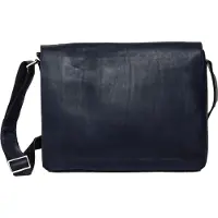 Harold's Leren Business tas Schoudertas Campo Messengerbag Dark Blue Donkerblauw