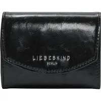 Liebeskind berlin Portemonnee Alessa 3 Paper Louisa Touch Crinkle Black Zwart