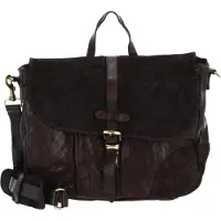 Campomaggi Leren Business tas Schoudertas Briefcase Moro Donkerbruin