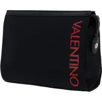 Valentino Toilettas Ash Soft Cosmetic Case Nero / Rosso Zwart