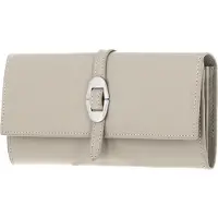 Coccinelle Leren Portemonnee Cosima Shiny Wallet Gelso Beige