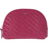 Golden Head Leren toilettas Cordoba Kosmetik-Täschchen 8705 Beere (rood)paars