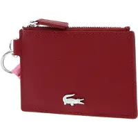 Lacoste Kaarthoes Anna Badge Holder Alizarine Chateau Rose Rood Roze