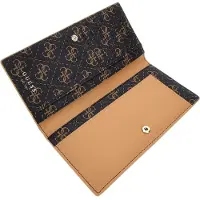 GUESS Kaarthouder Noreen Card Holder Brown Multi Donkerbruin