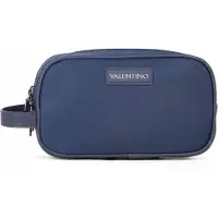 Valentino Toilettas Cardano Soft Cosmetic Case Blu Donkerblauw