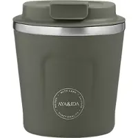Aya & Ida AYA&IDA - CUP2GO - koffiebeker - coffee to go - reisbeker - meenemen - 240ml - Tropical Green NIEUW