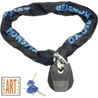 Oxford ART-5 Kettingslot - Ultra sterk Motorslot - Scooterslot - Kettingslot ART 5 - 150 cm - 14,5mm dikke kettingschakels