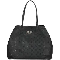 GUESS shopper Victtoria 2 in 1 Tote Black Logo zwart